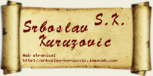 Srboslav Kuruzović vizit kartica